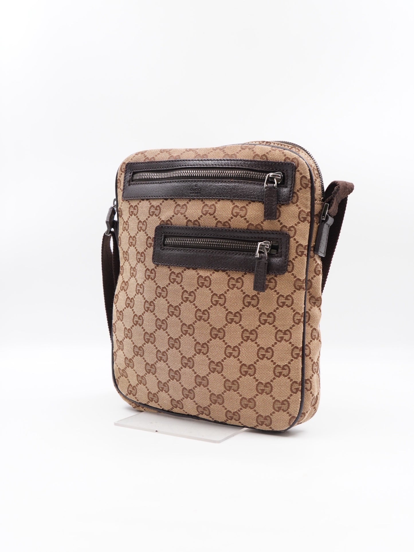 Gucci Front many zippy GG Canvas Brown