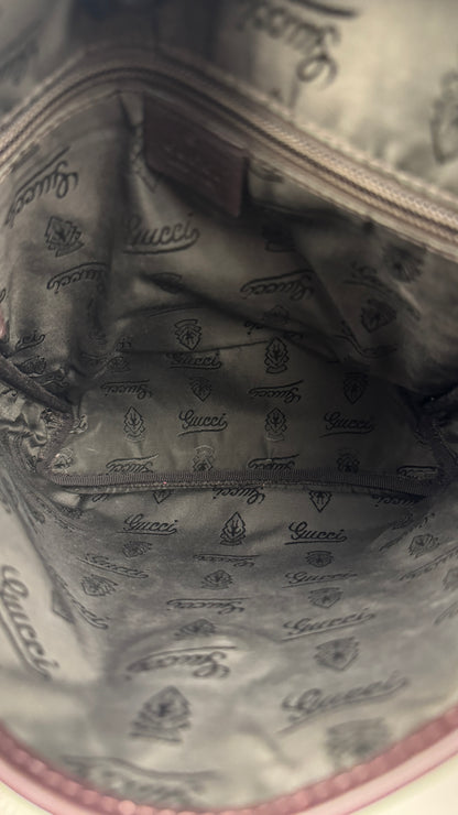 Gucci Flap Messenger Coated Canvas Monogram Brown