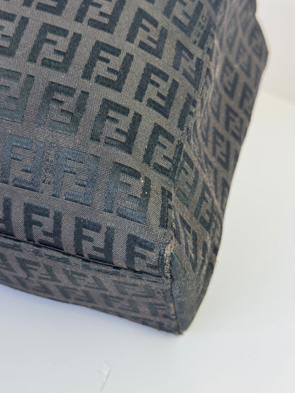 FENDI Vintage Shopping Tote Zucchino Canvas Small
