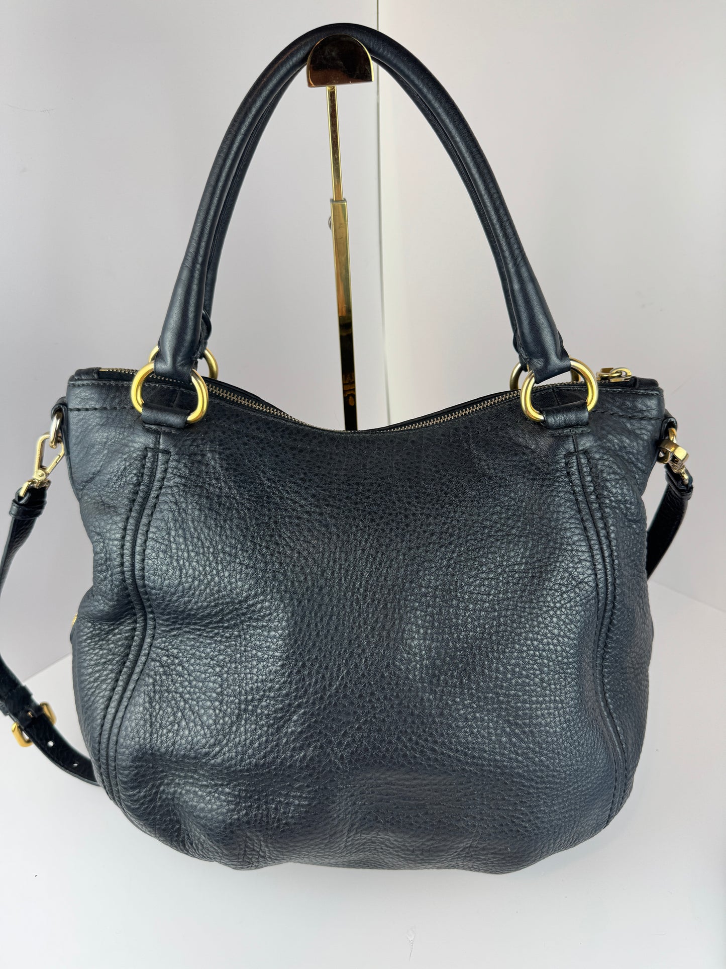 Prada Vitello Daino Zip Tote Nero Black
