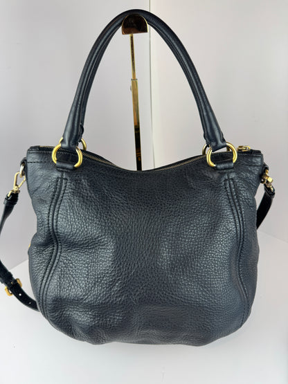 Prada Vitello Daino Zip Tote Nero Black