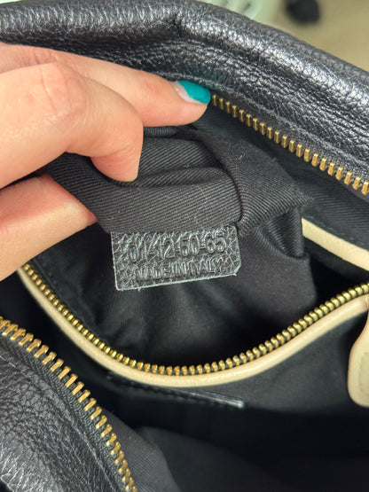 CHLOE Paraty Top Handle Bag Medium Leather Black