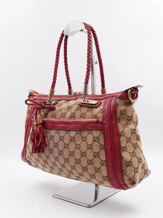 Gucci Bella Small GG Canvas Red