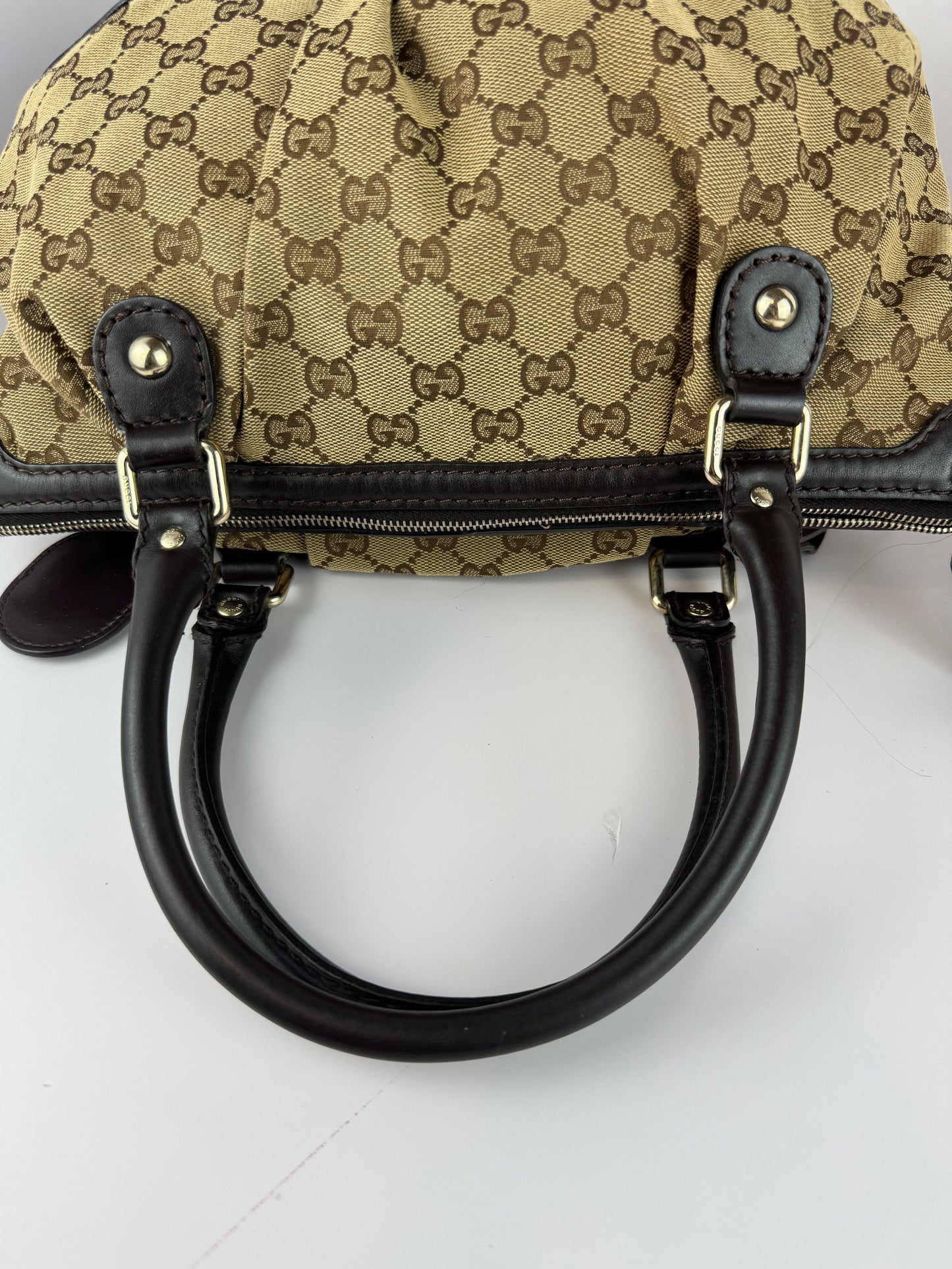 GUCCI Sukey Crossbody With Strap GG Canvas