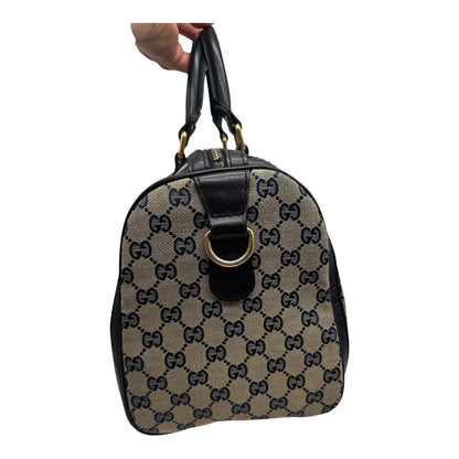 Authentic Gucci Boston GG Canvas Navy Blue