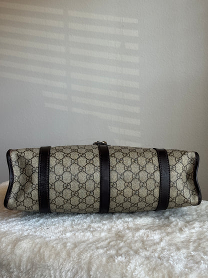 GUCCI GG Supreme Bardot Medium Coated Canvas