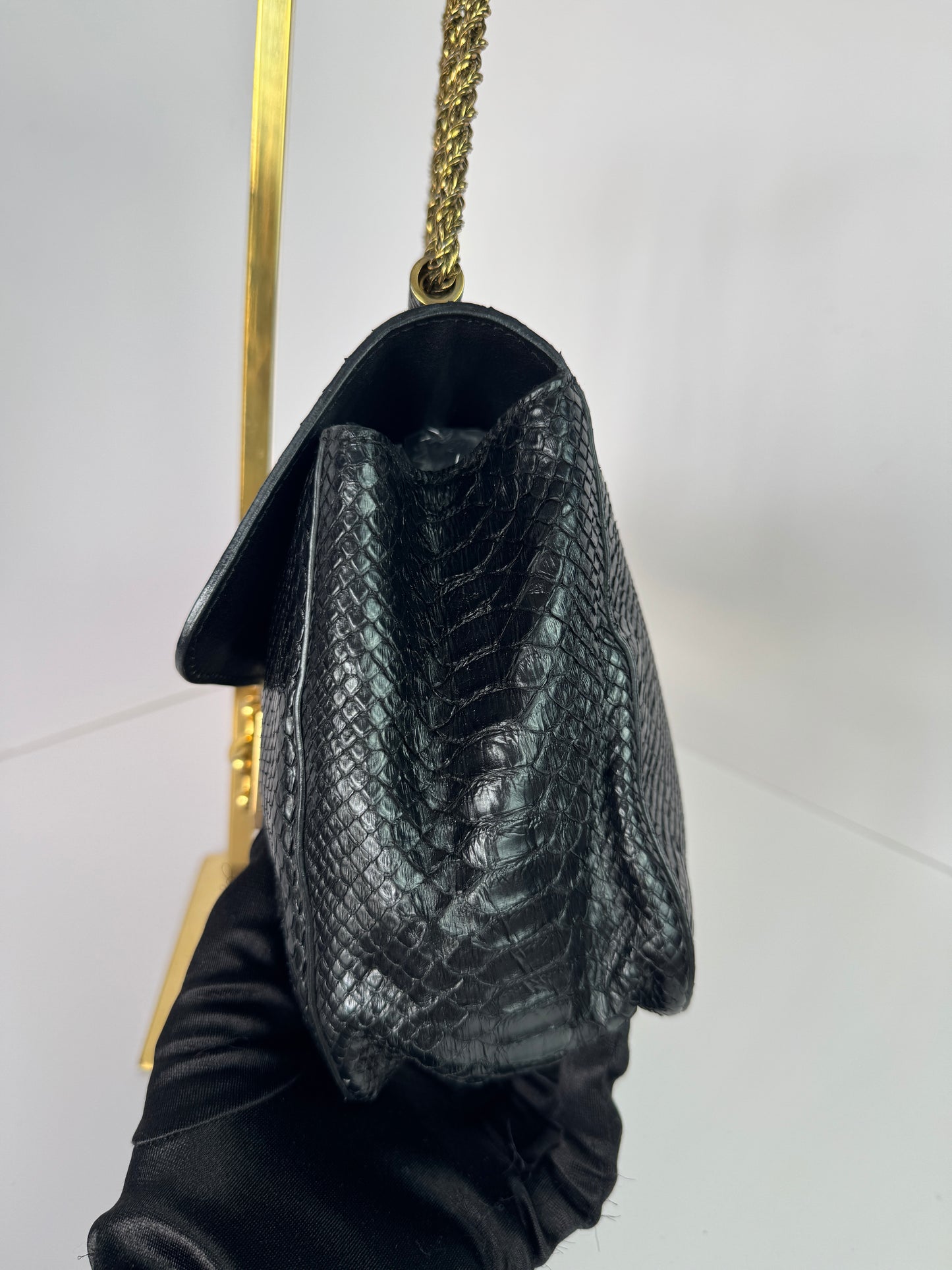 CHLOE Elsie Python Medium Shoulder Bag