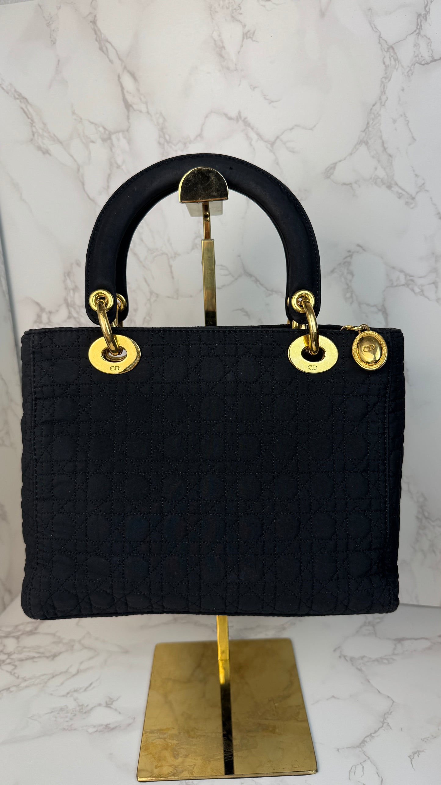 Christian Dior Lady Dior Quilted Tote Bag (Vintage)