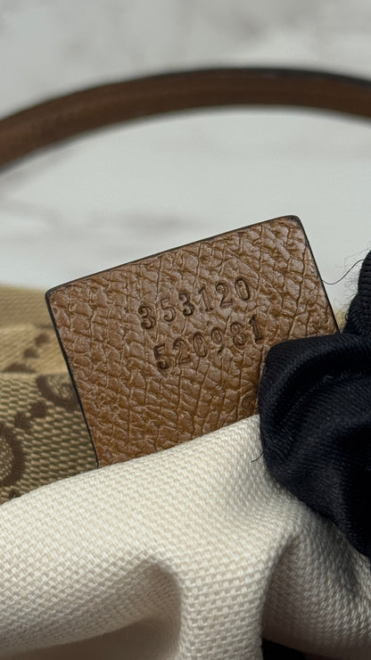 Gucci Bree GG canvas Tote Brown