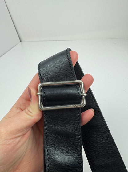 Fendi Zucca Flap Messenger Black