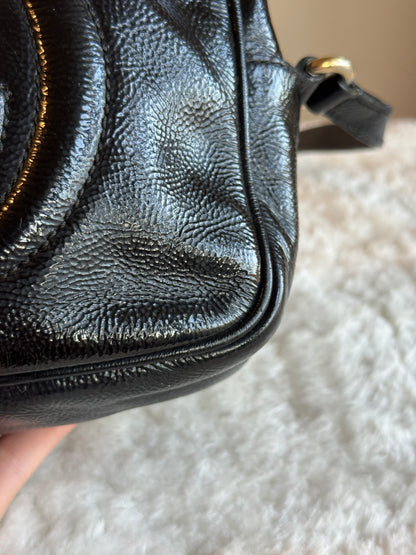 GUCCI Soho Disco Crossbody bag patent leather small black