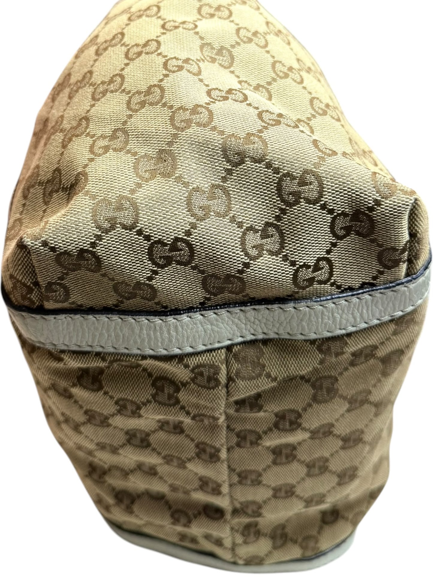 Gucci web New Ladies Hobo or tote GG Canvas white