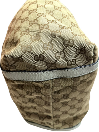 Gucci web New Ladies Hobo or tote GG Canvas white