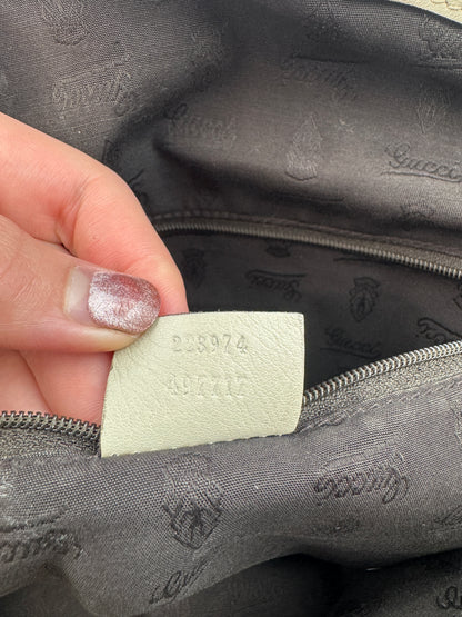 Gucci Sukey Boston GG Canvas White