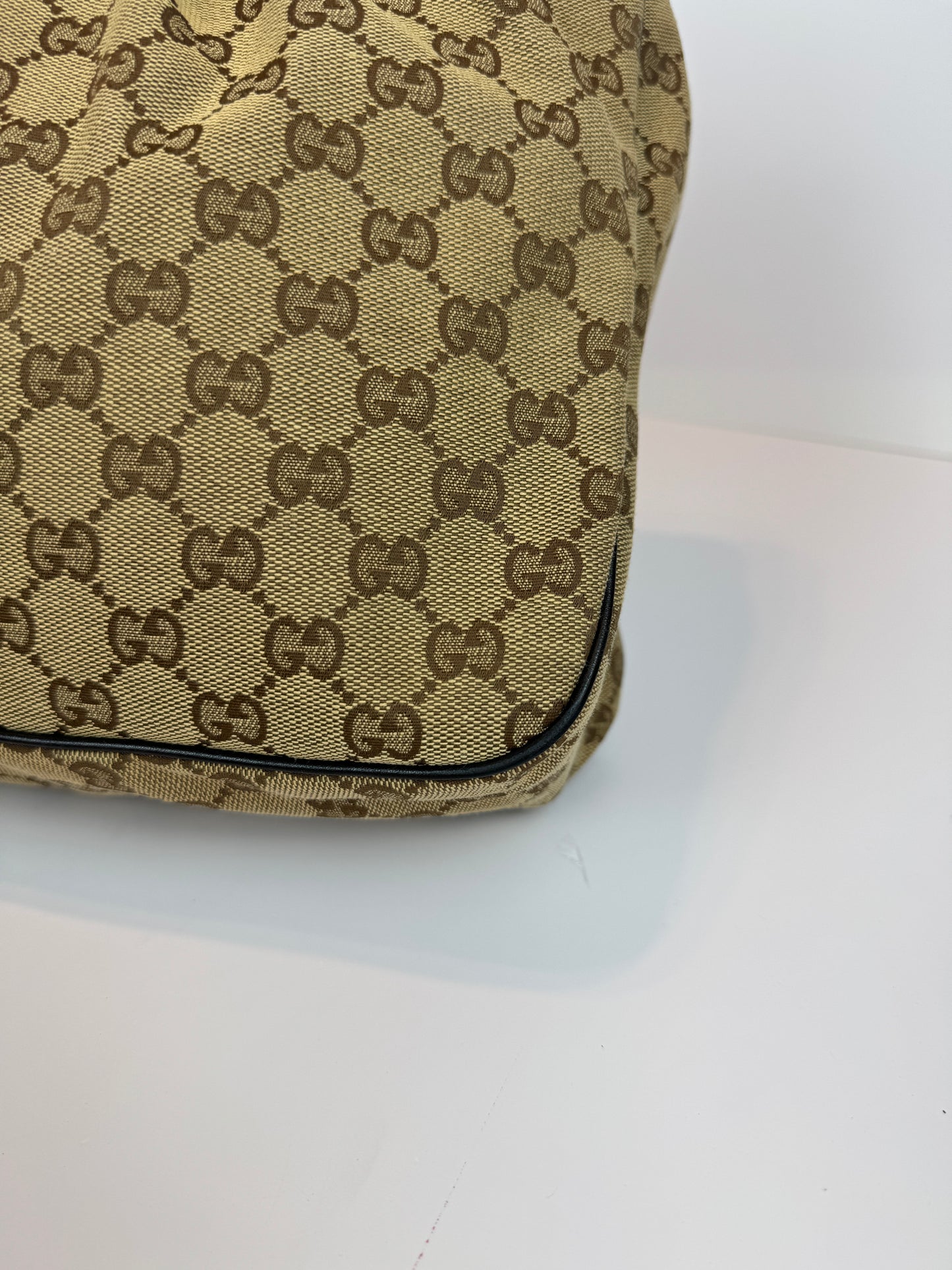 GUCCI Sukey Tote GG Canvas Brown