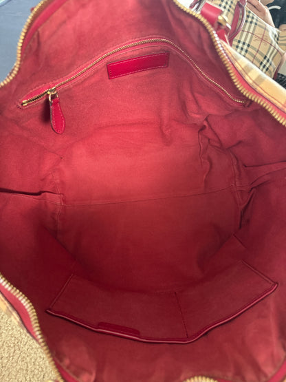 Burberry Salisbury Tote Haymarket check Red