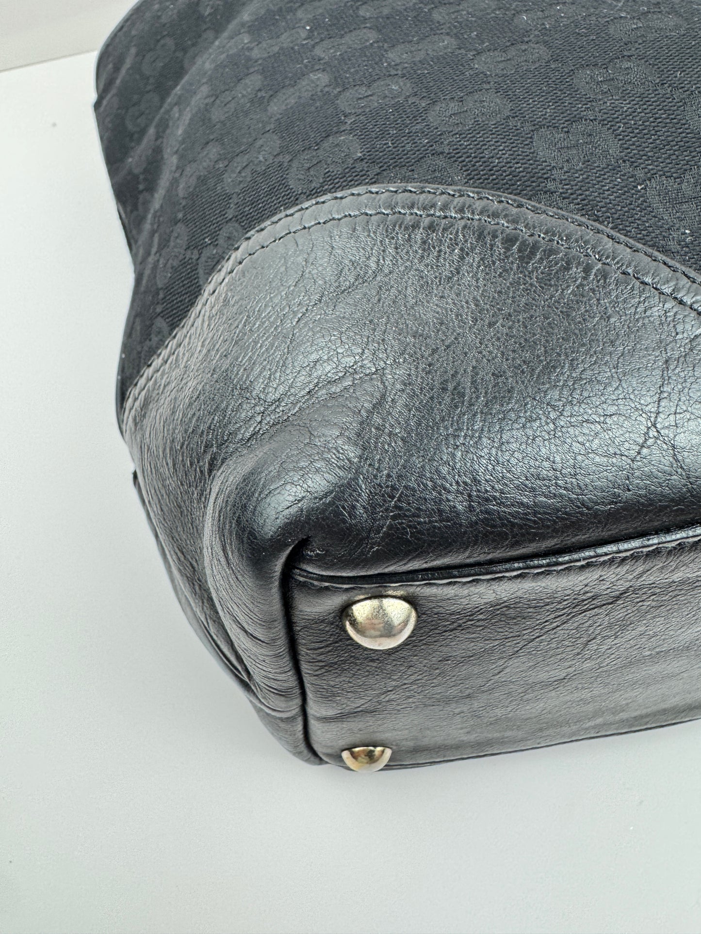 Gucci New Britt Tote Black Medium Monogram