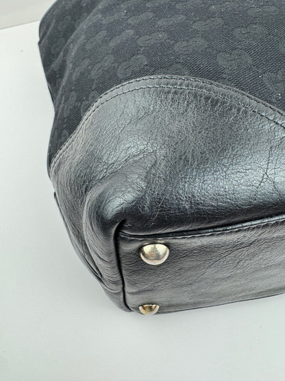 Gucci New Britt Tote Black Medium Monogram
