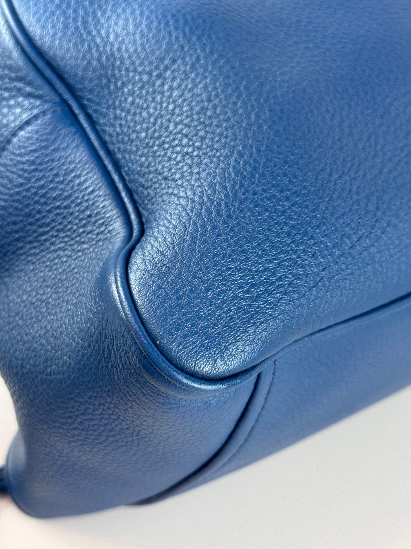 Prada Vitello Phenix Bowling Bag Talco