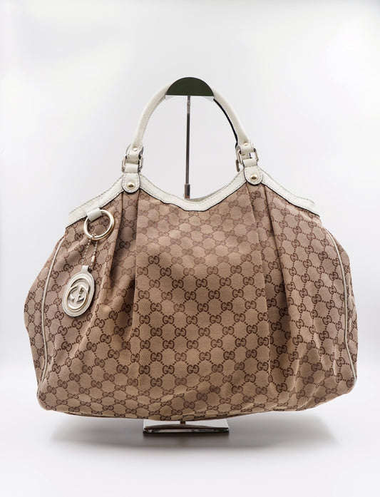GUCCI Sukey Tote Large GG Canvas(Vintage)