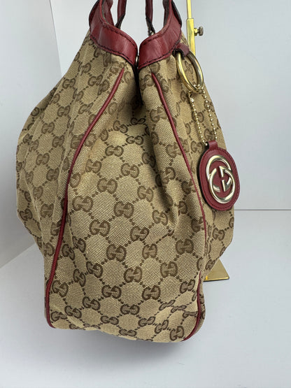 Gucci Sukey Large GG Canvas Burgundy