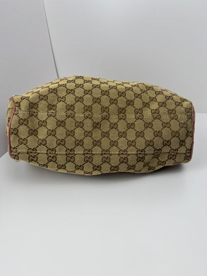 Gucci Sukey Hobo Shoulder GG Canvas Pink