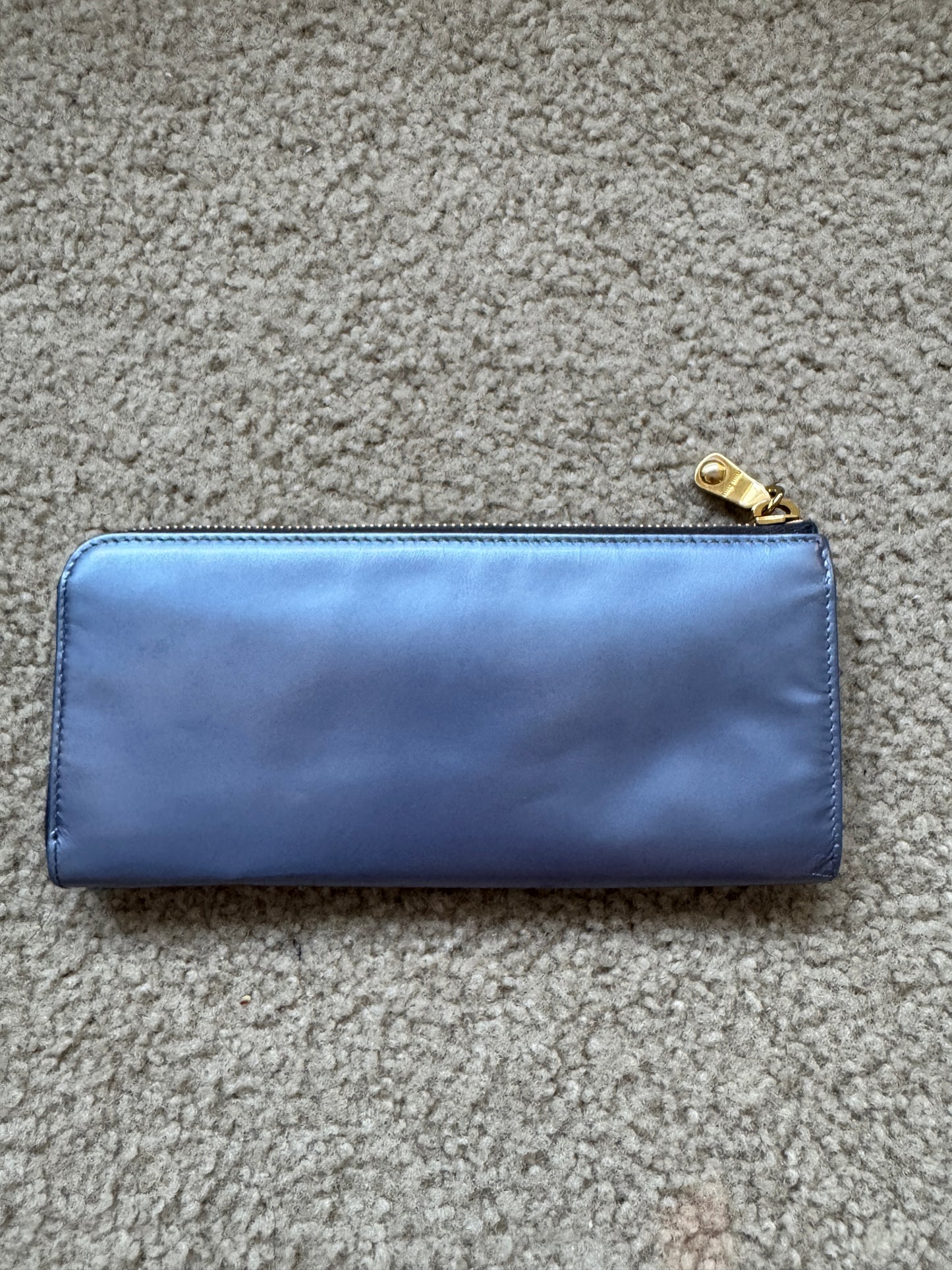 Miumiu Wallet Blue patent leather