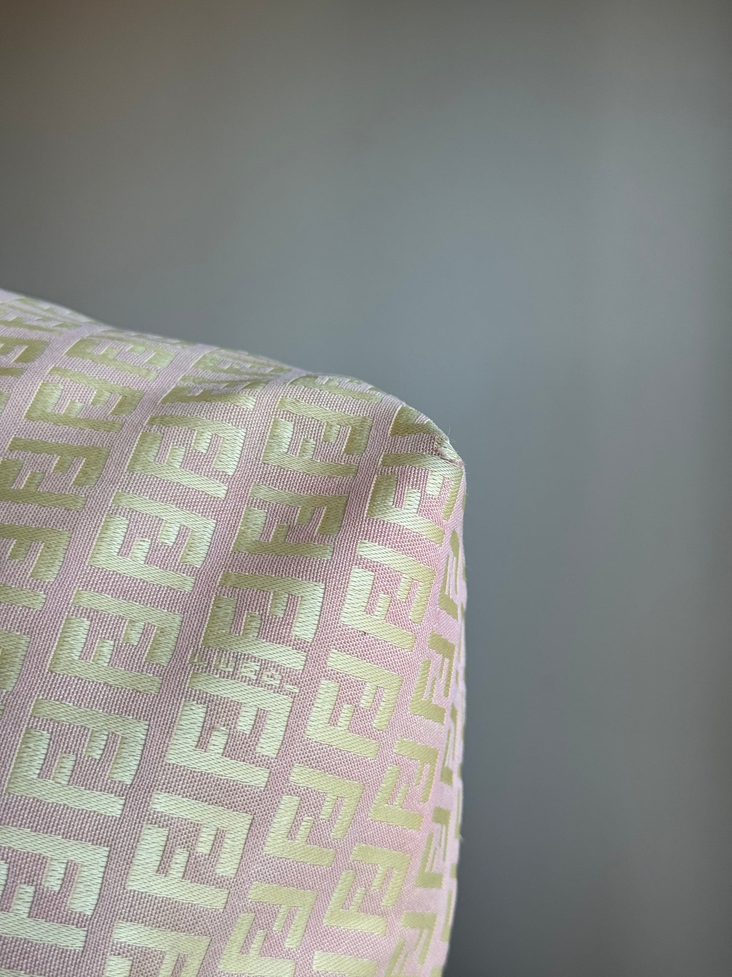 FENDI Zucca Tote FF Canvas Pink