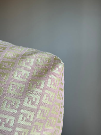 FENDI Zucca Tote FF Canvas Pink