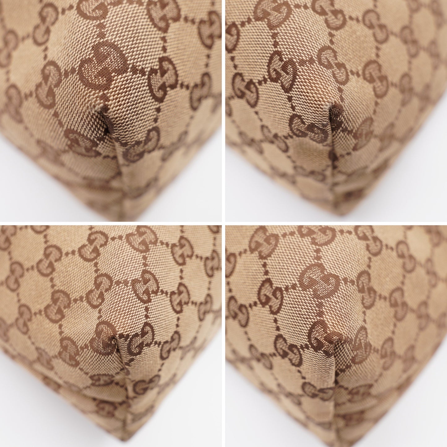 GUCCI GG Canvas Web Messenger Bag with leather trim (Vintage)