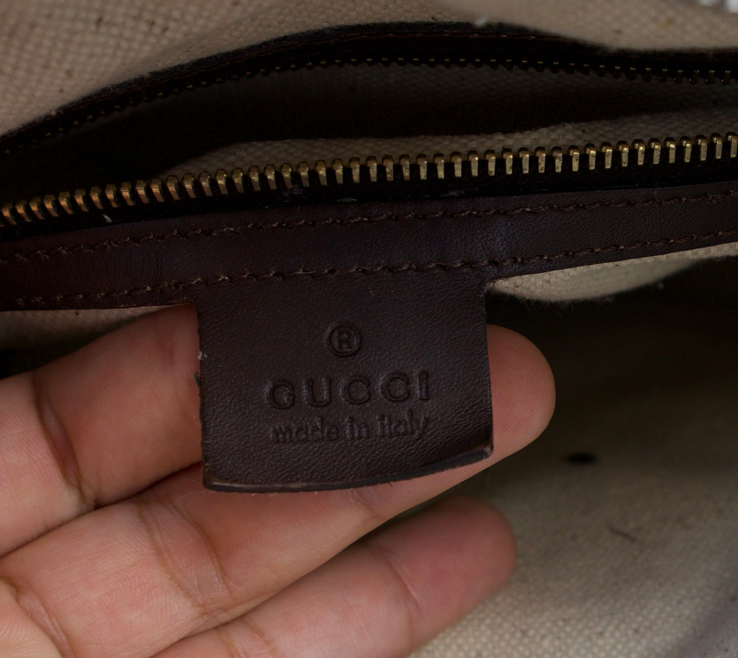 Gucci Web boston With Strap GG Canvas