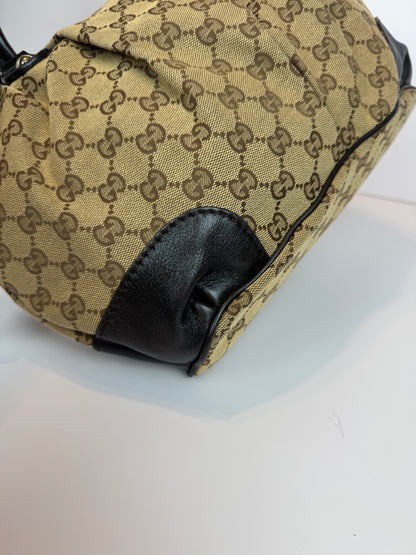 GUCCI Sukey Crossbody GG Canvas Brown