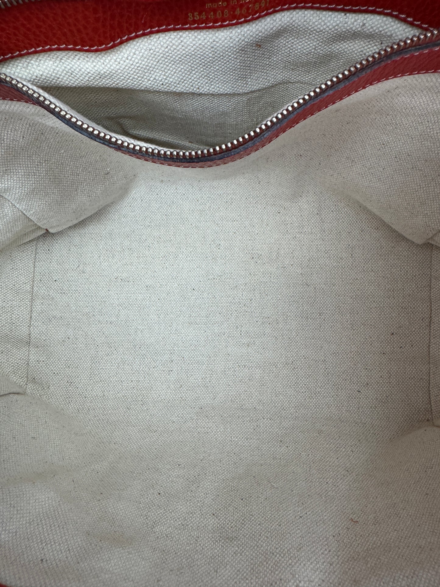 Gucci Swing Tote Leather Red