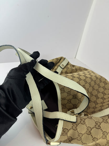 Gucci Abbey Hobo Shoulder Bag GG Canvas