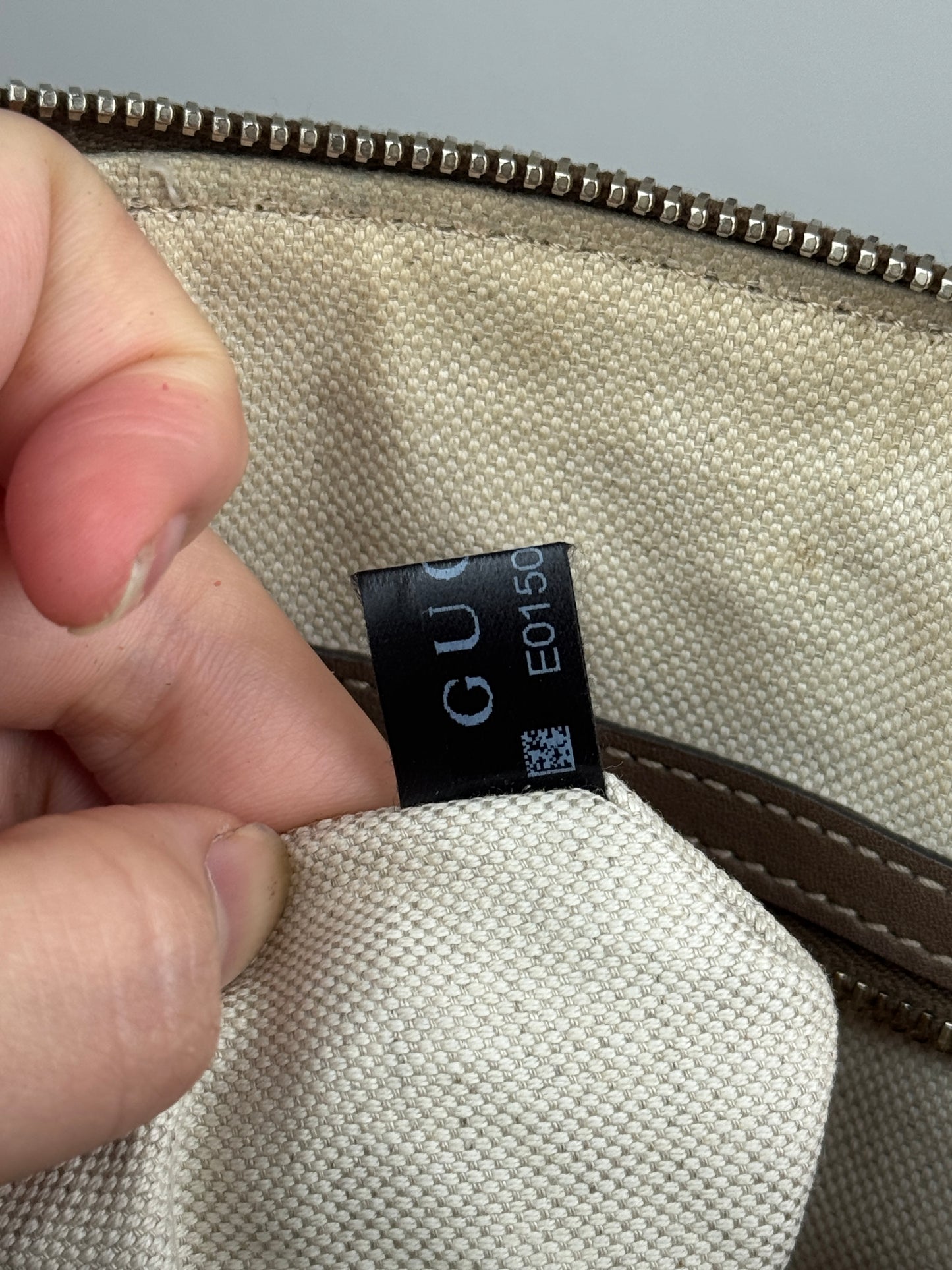 GUCCI Nice Dome GG Supreme Coated canvas Brown