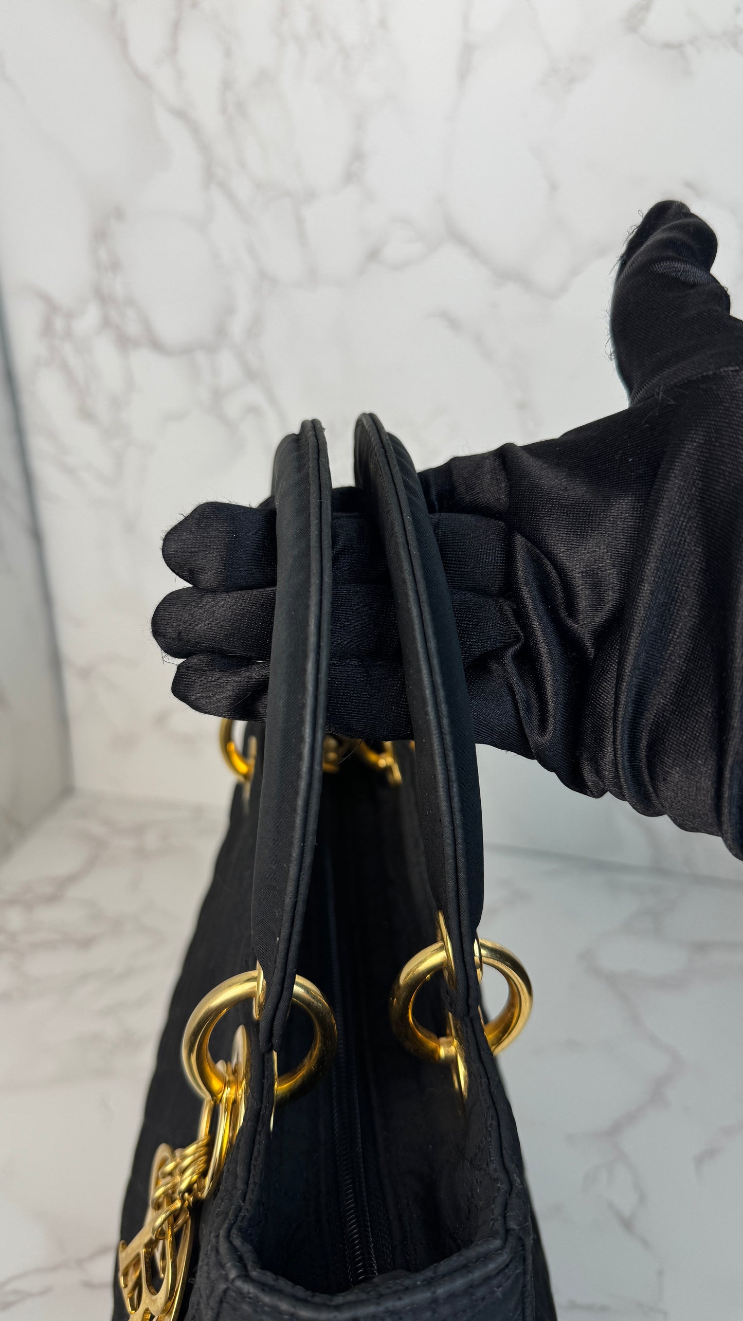 Christian Dior Lady Dior Quilted Tote Bag (Vintage)