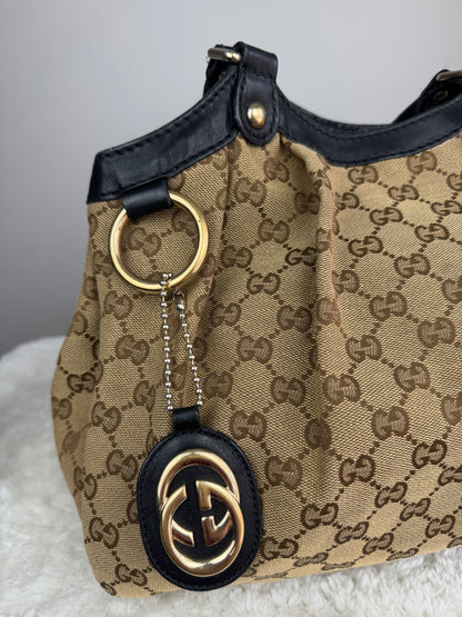 Gucci sukey hobo GG canvas Black