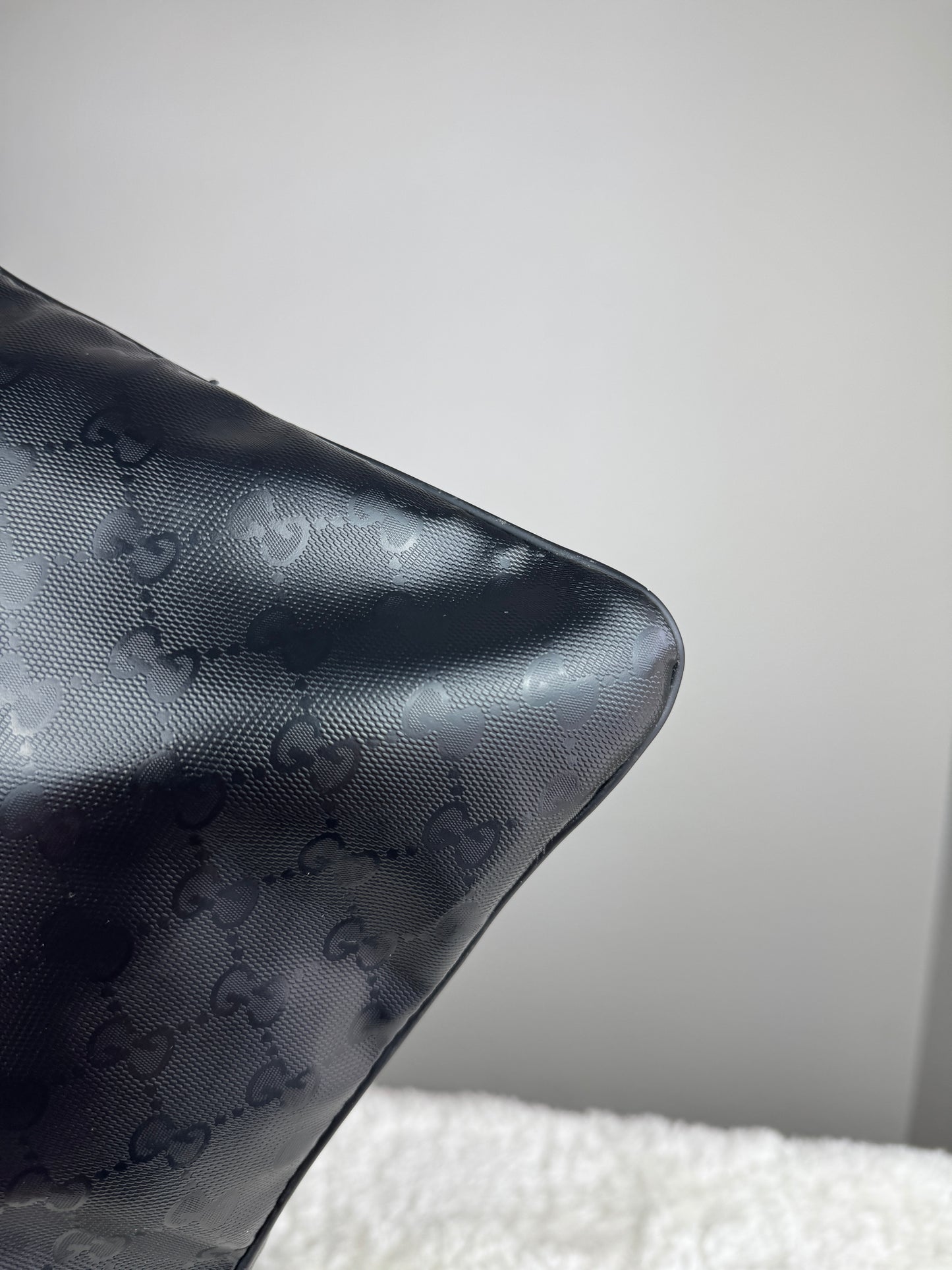 GUCCI Web Flat 500 Messenger GG Imprime Medium Black