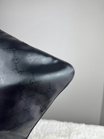 GUCCI Web Flat 500 Messenger GG Imprime Medium Black