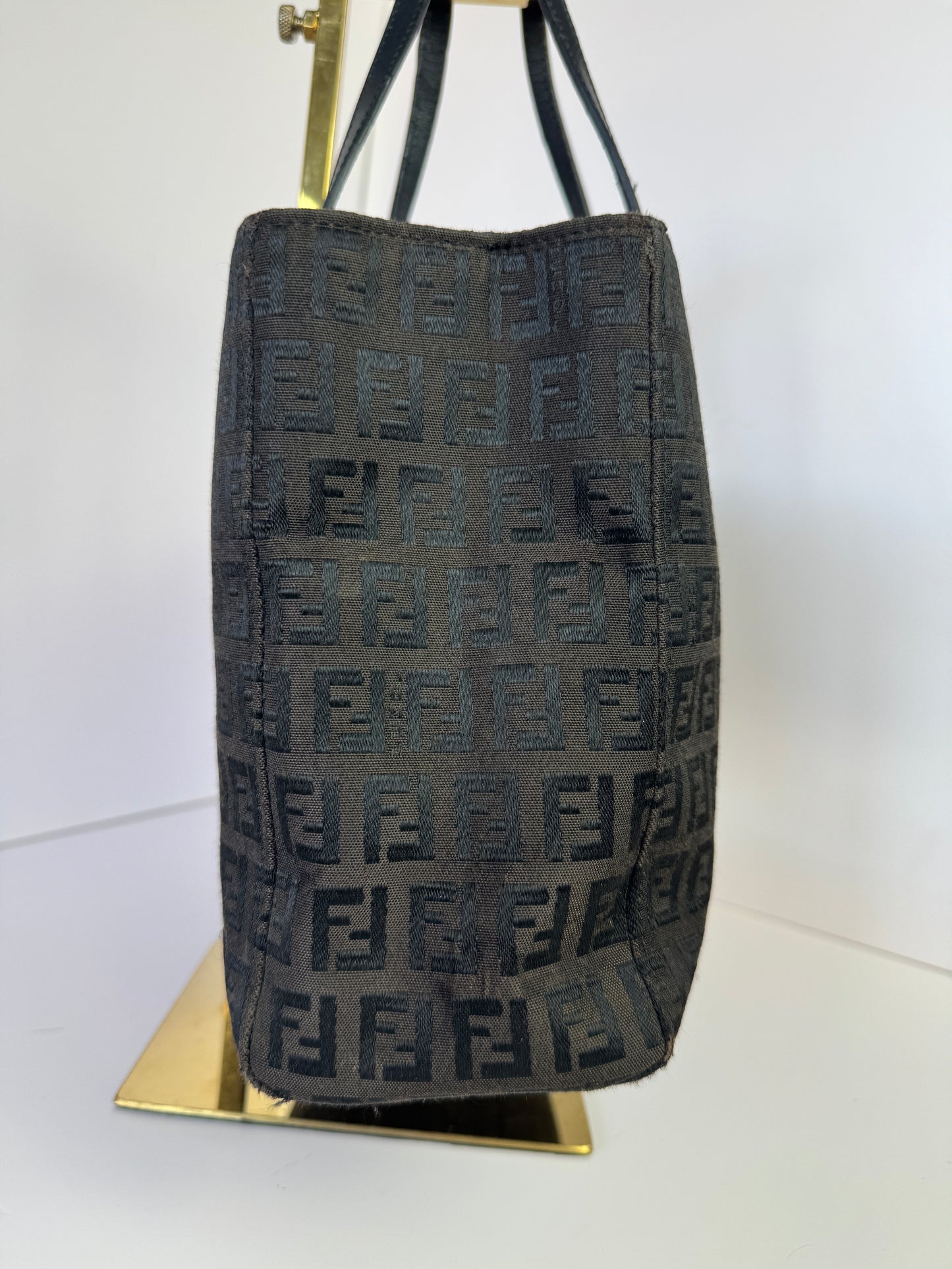 FENDI Vintage Shopping Tote Zucchino Canvas Small