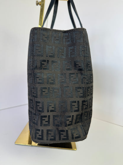 FENDI Vintage Shopping Tote Zucchino Canvas Small