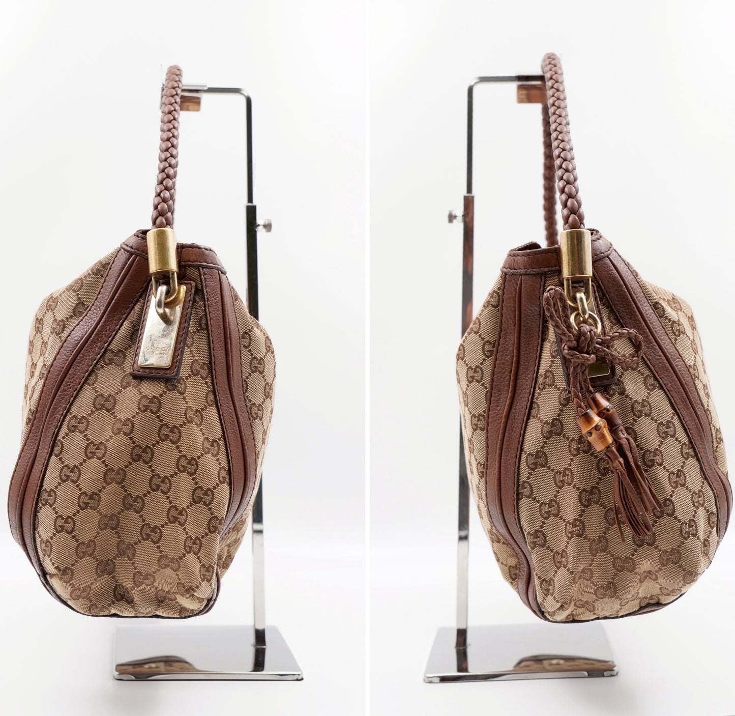 Gucci Bella Hobo GG Canvas Brown