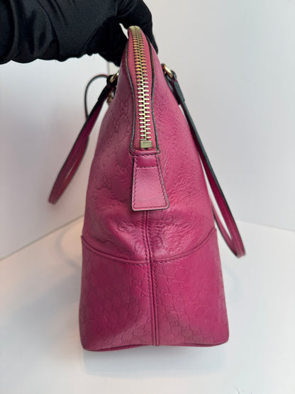 GUCCI Bree Shoulder Leather Pink