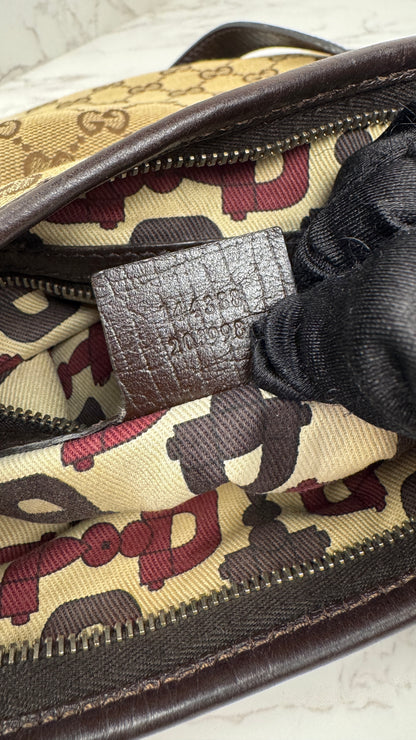 Gucci Jolicoeur GG Canvas Crossbody Brown