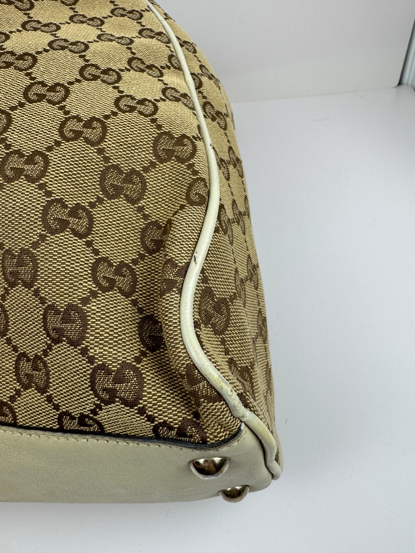Gucci Peggy Tote GG Canvas Large Cream