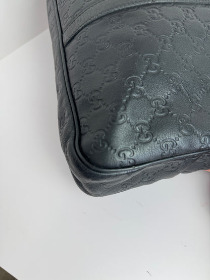 Gucci Briefcase Monogram GG Leather Black