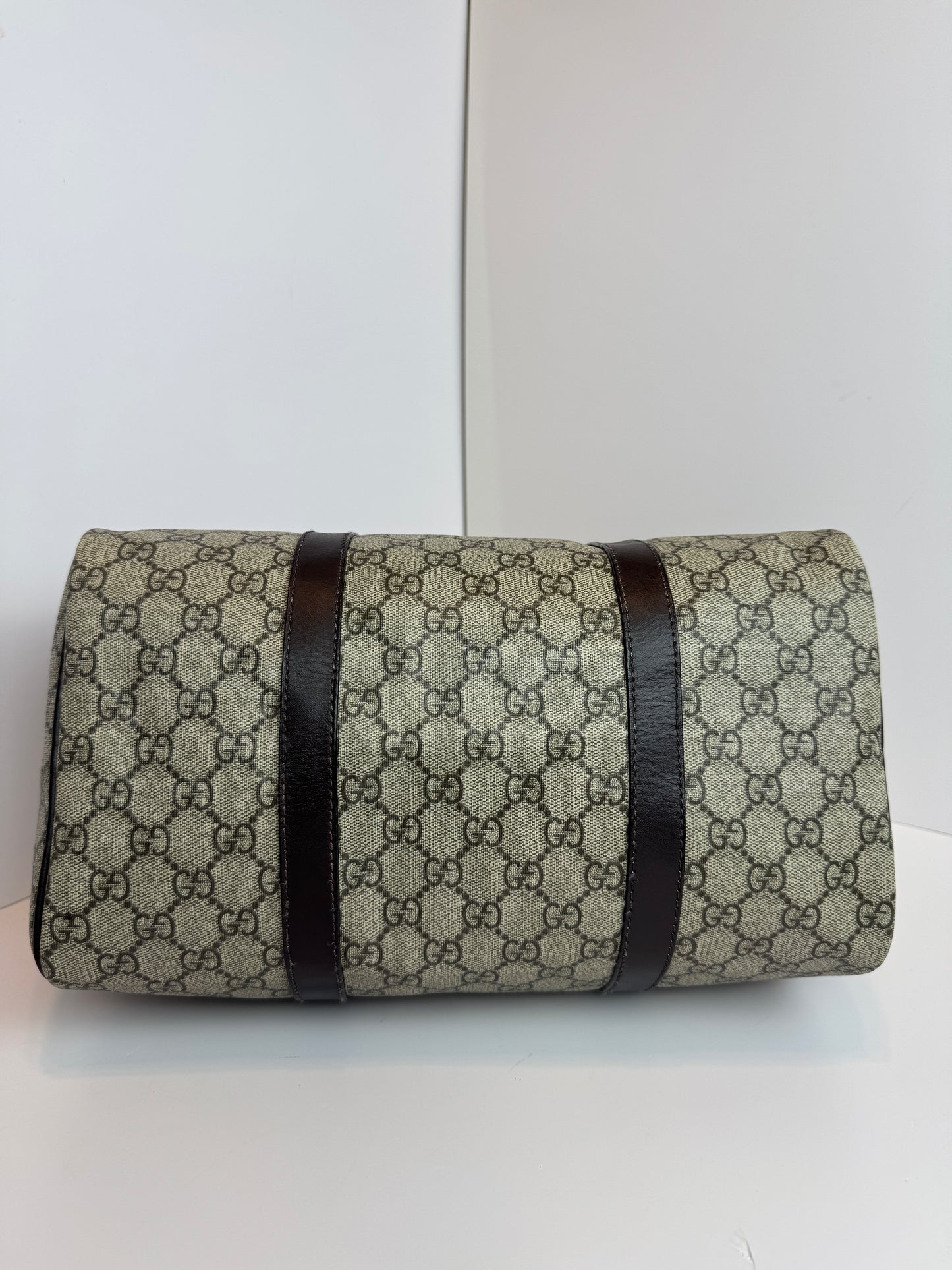 GUCCI Joy Boston GG Coated Canvas Brown