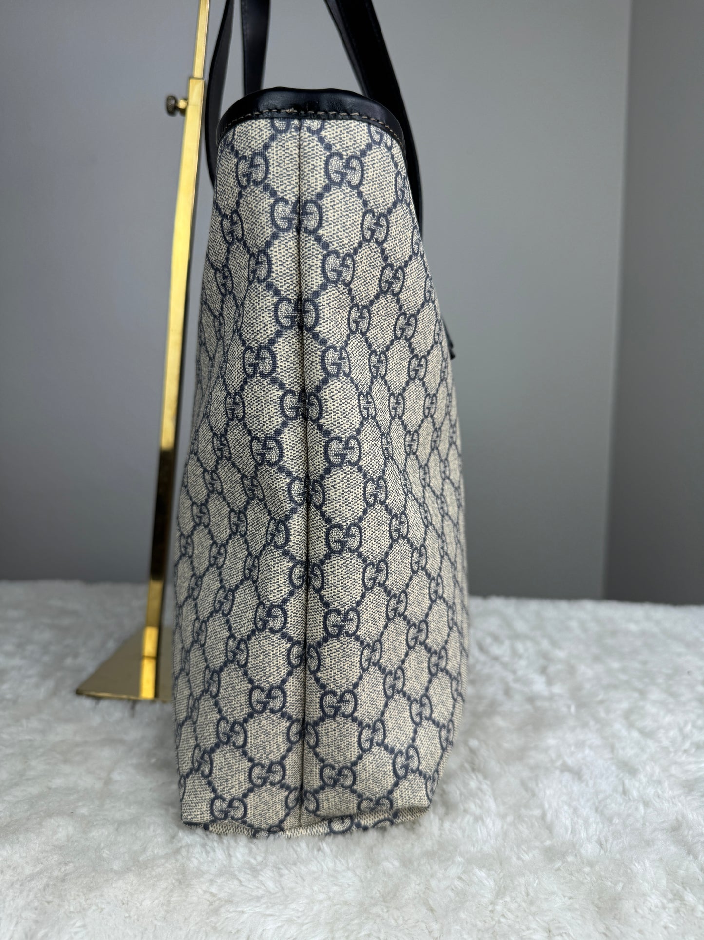 GUCCI Tote Medium GG Supreme Coated canvas Navy