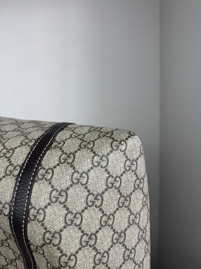 GUCCI Shopping Tote GG Coated Canvas Brown