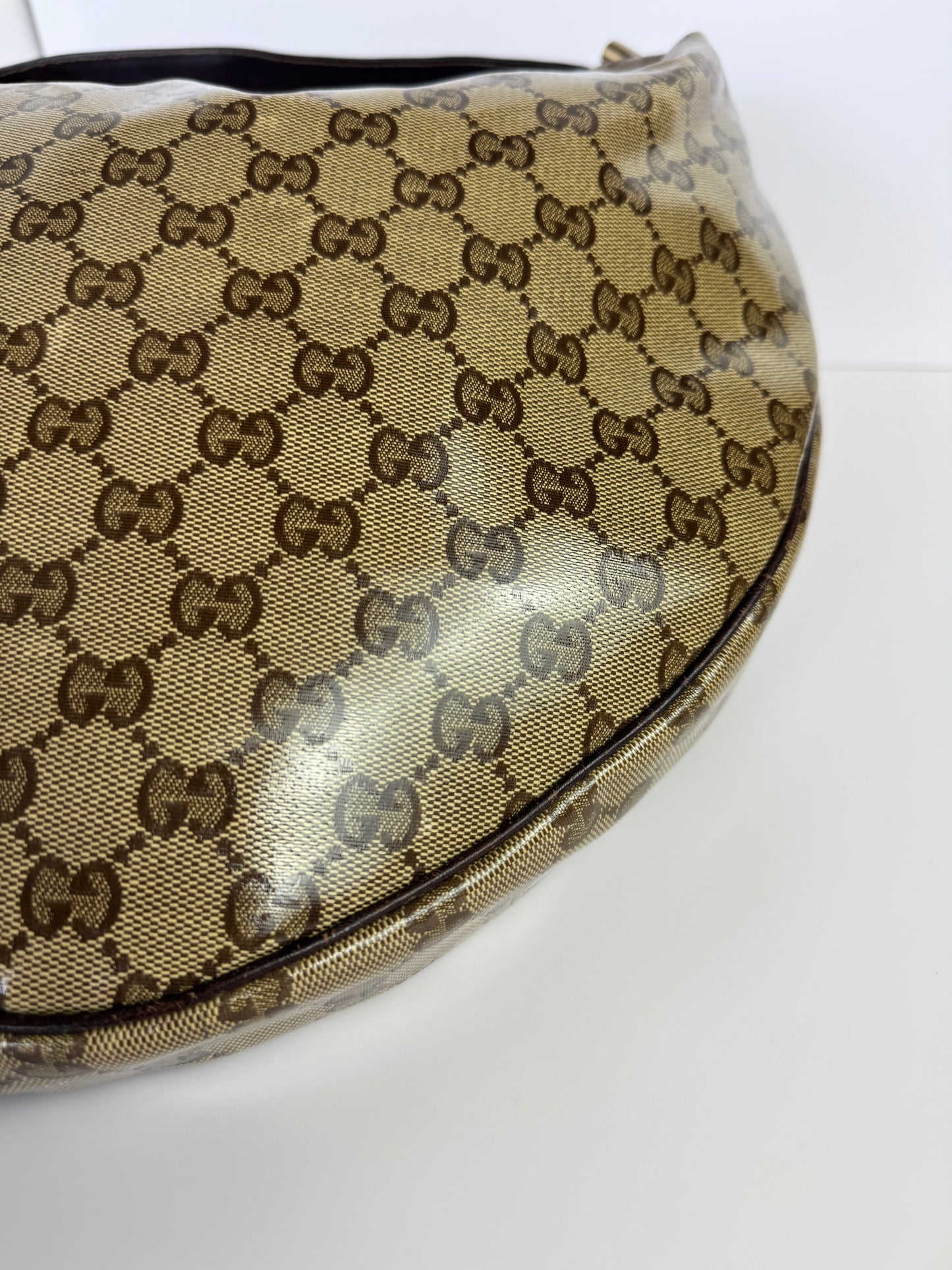 GUCCI GG Crystal Canvas Duchessa Hobo Bag